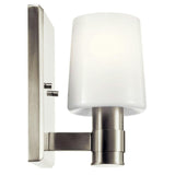 Adani wall Sconce Brushed Nickel By Kichler Side View