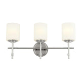 Ali Wall Sconce 3 Lights Polished Nickel By Kichler Front View