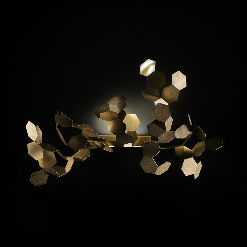 Andromeda Wall Lamp By Zava Luce, Finish: Brushed Brass