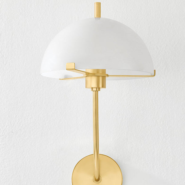 Atala Wall Light Aged Brass By Mitzi - Front View