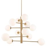 Aurelia Chandelier Brass By Artcraft Front View