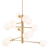 Aurelia Chandelier Brass By Artcraft Front View1