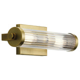 Azores Vanity Light Natural Brass Small By Kichler Detailed View1