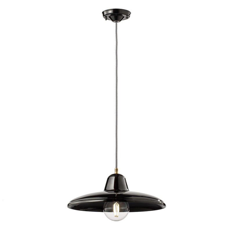 B&W C2330 Pendant Light By Ferroluce, Color: Black, , | Casa Di Luce Lighting