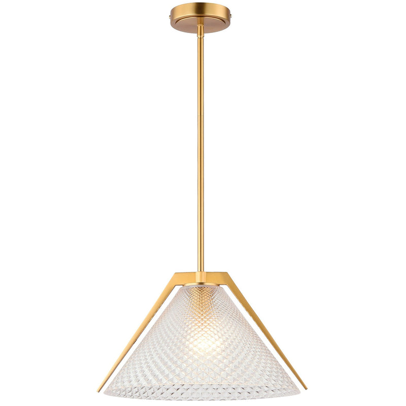 Baltic Pendant Light Brass Clear By Artcraft 