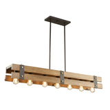 Barnyard Linear Suspension Black Satin Brass By Artcraft