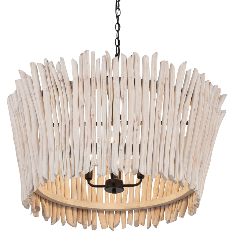 Baywood Dfriftwood Chandelier Medium By Maxim Lighting Detailed View