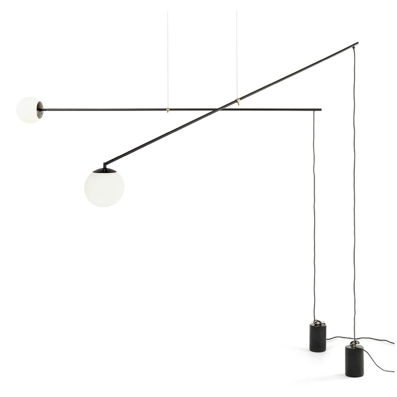 Bitta Suspension Light Black By Mogg Side View