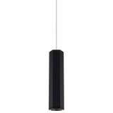 Blok Monopoint Pendant Light Matte Black Satin Nickel Small By CDL With LED