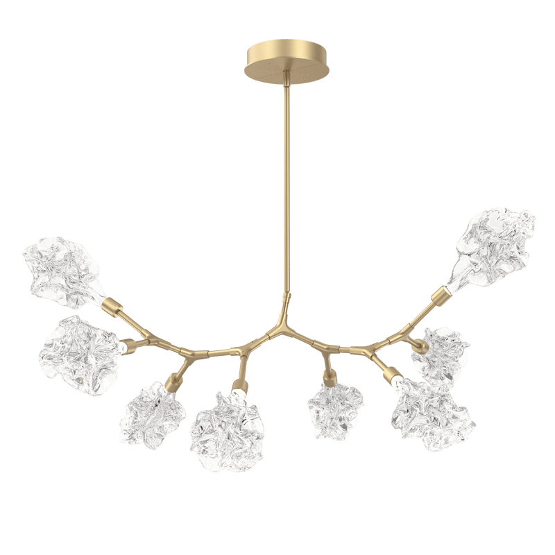 Blossom Modern Branch Chandelier Medium Gilded Brass By Hammerton