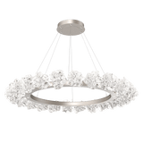 Blossom Ring Chandelier Large Beige Silver By Hammerton