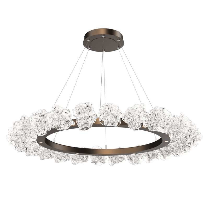 Blossom Ring Chandelier Large Flat Bronze By Hammerton