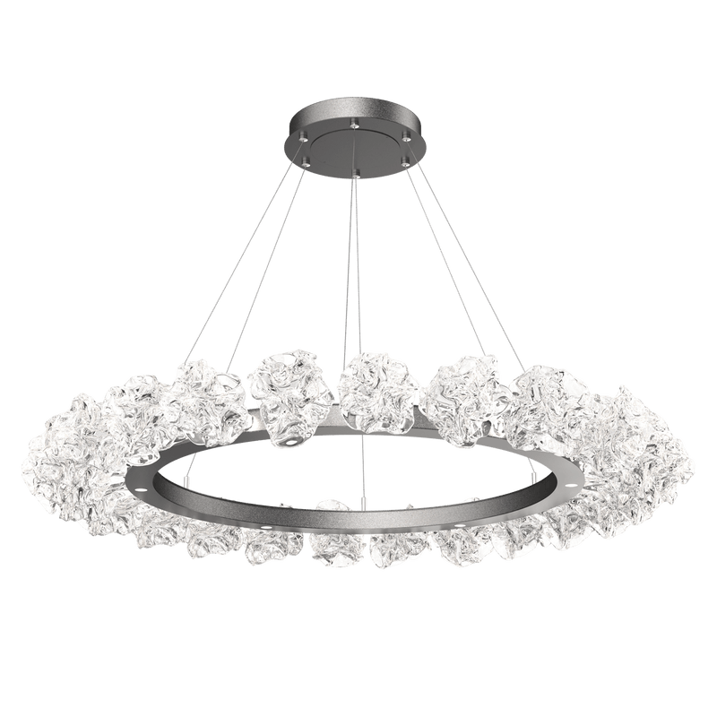 Blossom Ring Chandelier Large Graphite By Hammerton