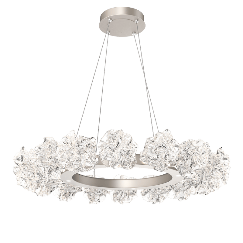 Blossom Ring Chandelier Medium Beige Silver By Hammerton