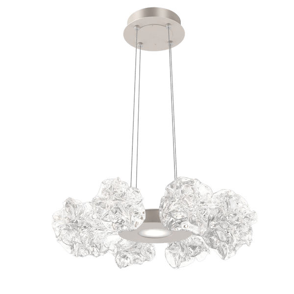 Blossom Ring Chandelier Small Beige Silver By Hammerton