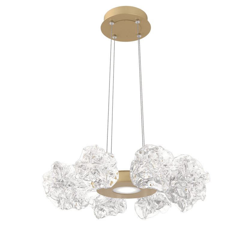 Blossom Ring Chandelier Small Gilded Brass By Hammerton
