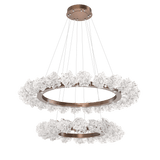 Blossom Ring Chandelier Two Tier Burnished Bronze By Hammerton
