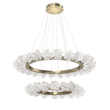 Blossom Ring Chandelier Two Tier Heritage Brass By Hammerton
