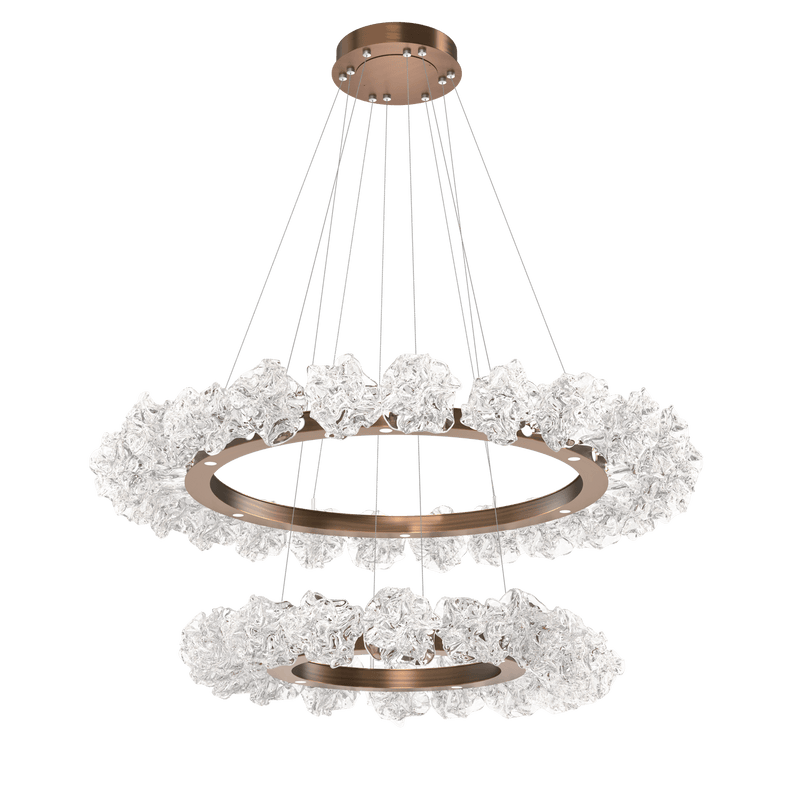 Blossom Ring Chandelier Two Tier Oil Rubbed Bronze By Hammerton