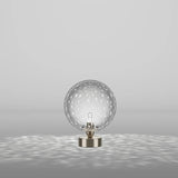 Bolle Table Light by Vistosi, Color: Crystal Bubbles, Satin Nickel, , | Casa Di Luce Lighting
