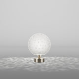 Bolle Table Light by Vistosi, Color: White Bubbles, Satin Nickel, , | Casa Di Luce Lighting