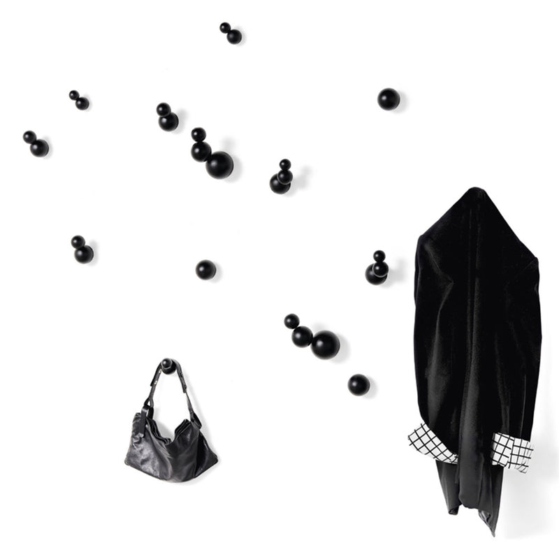 Bubbles Coat Hangers Set of 5 Black By Mogg
