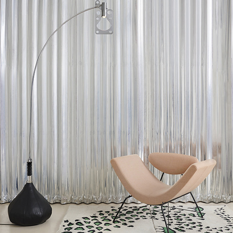 Bulbo Floor lamp Poished Aluminum By AXOLight Side View