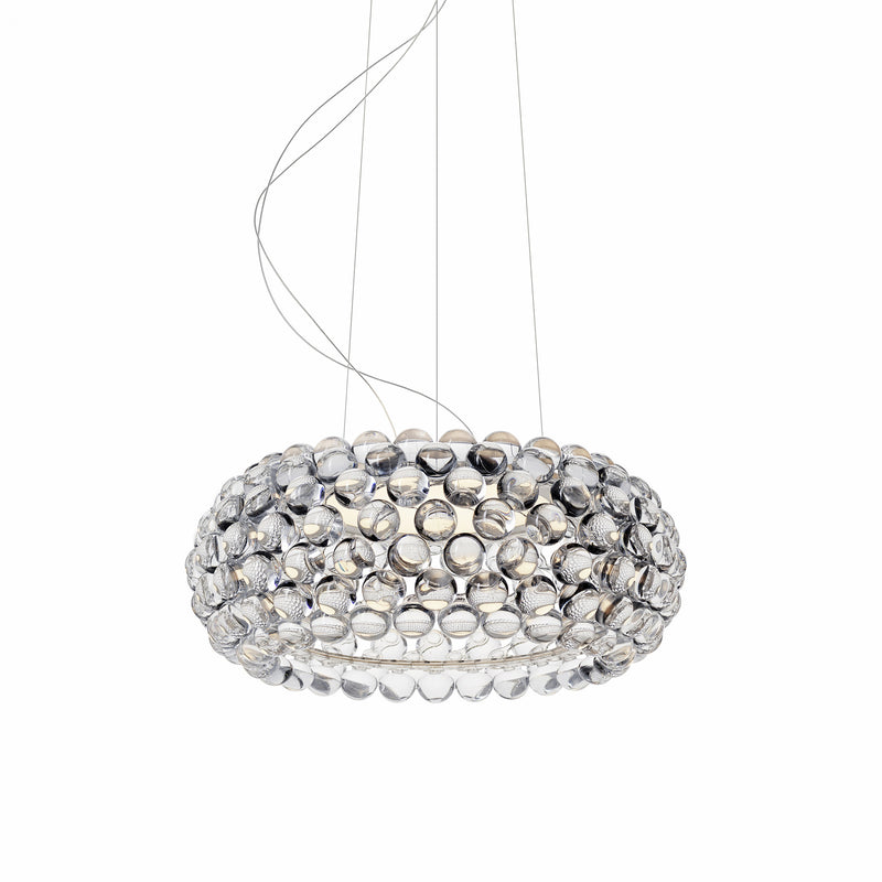 Caboche Plus Suspension by Foscarini, Size: Medium, Color: Transparent,  | Casa Di Luce Lighting