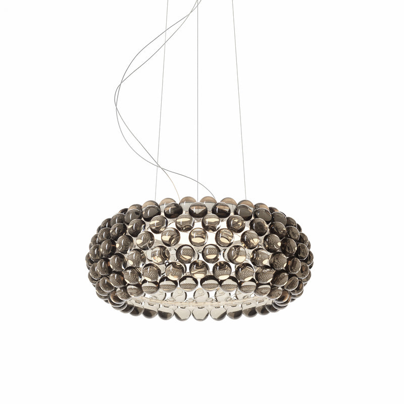 Caboche Plus Suspension by Foscarini, Size: Medium, Color: Grey,  | Casa Di Luce Lighting