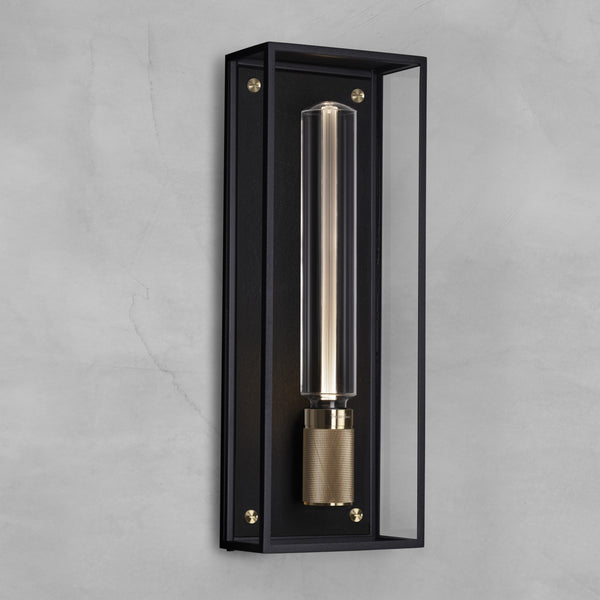 Caged Wet Wall Light Black Brass By Buster And Punch