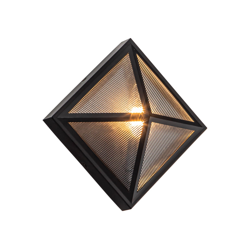 Cairo Square Wall Lamp By Alora Finish