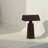 Caret Portable Table Lamp Dark Burgundy By And Tradition Lifestyle View1