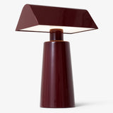 Caret Portable Table Lamp Dark Burgundy By And Tradition Side View