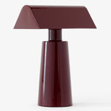 Caret Portable Table Lamp Dark Burgundy By And Tradition Without Light