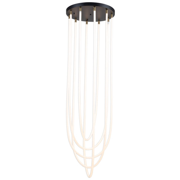 Cascata LED Chandelier By Artcraft Front View1