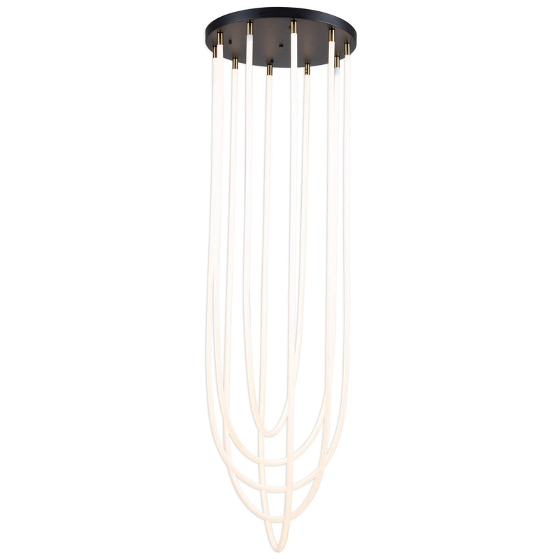 Cascata LED Chandelier By Artcraft Front View1