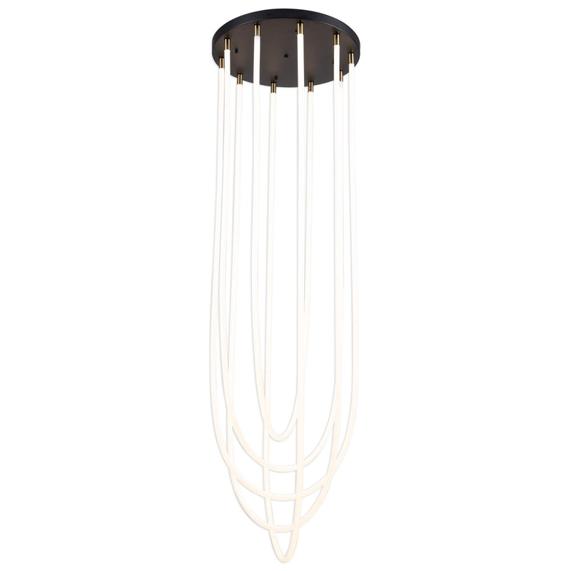 Cascata LED Chandelier By Artcraft Front View