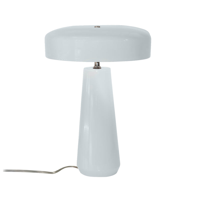 Cerami Spire Table Lamp Gloss White By Justice