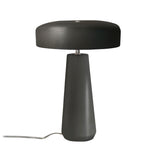 Cerami Spire Table Lamp Pewter Green By Justice