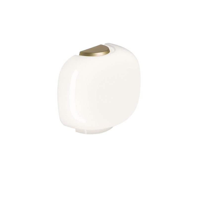 Chouchin Semi Wall Sconce By Foscarini, Color: White/Gold,  | Casa Di Luce Lighting