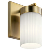 Ciona Wall Sconce Brushed Natural Brass By Kichler Detailed View