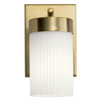 Ciona Wall Sconce Brushed Natural Brass By Kichler Front View