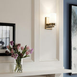 Ciona Wall Sconce Brushed Natural Brass By Kichler