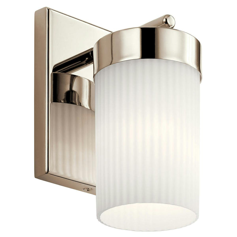 Ciona Wall Sconce Polished Nickel By Kichler Detailed View