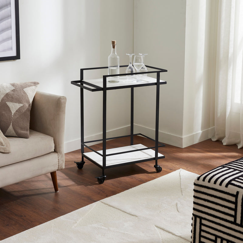 Colton Bar Cart By Renwil Lifestyle View