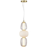 Cyra LED Pendant Medium Brass By Artcraft