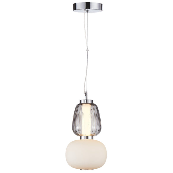 Cyra LED Pendant Small Smoked By Artcraft