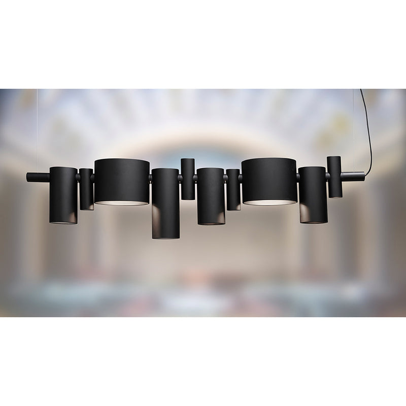 Dancing Queen Linear Suspension, Finish: Matte Black