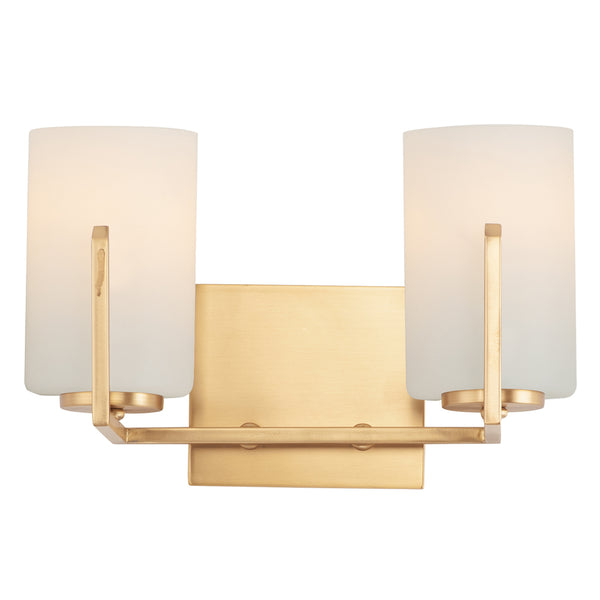 Dart Vanity Light 2 Lights Satin Brass By Maxim Lighting