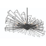 Dendelio Linear Chandelier By Eurofase Bk Finish